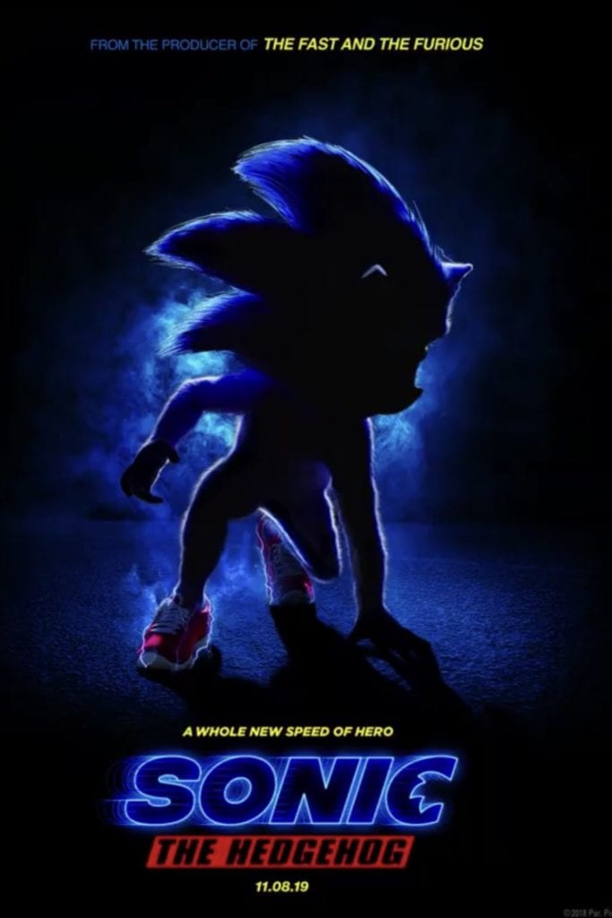 Sonic the hedgehog movie poster