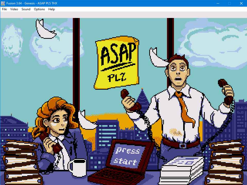 ASAP Plz start screen