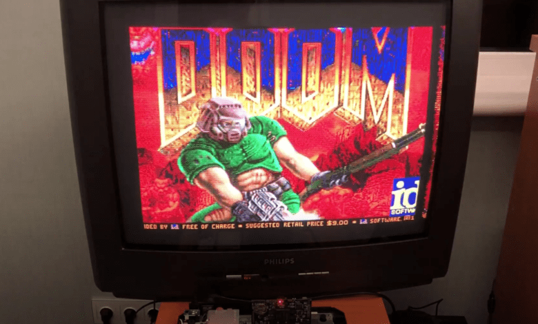Image of Doom on TV