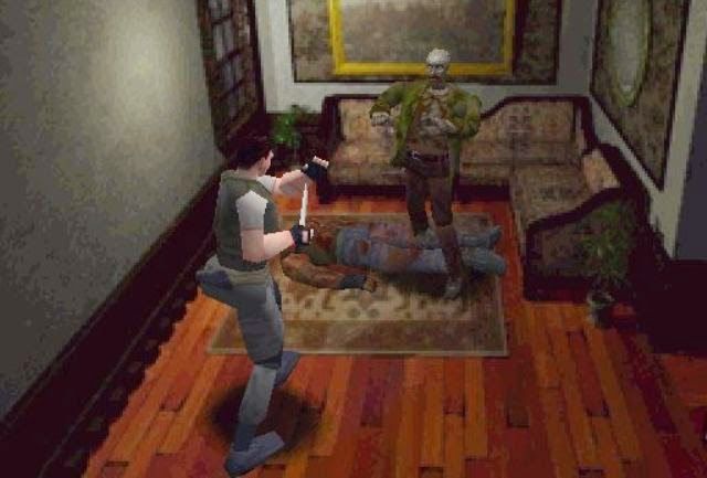 Resident Evil 1 in-game shot 