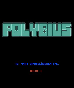 Polybius start screen 