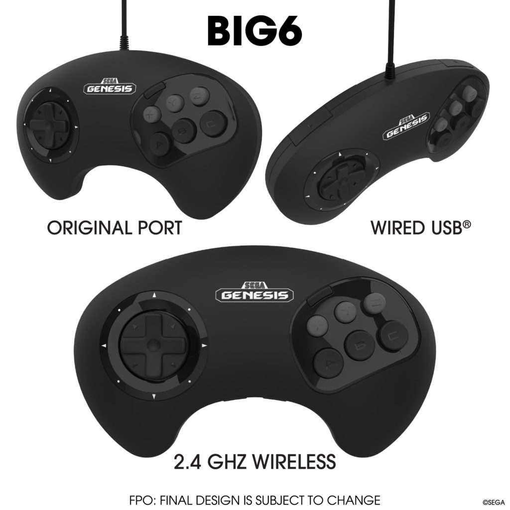 Retrobit Gaming's The Big 6 sega genesis controller