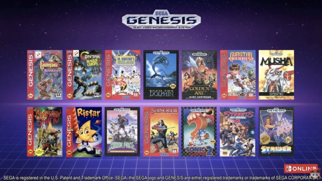 Nintendo Online Sega Genesis