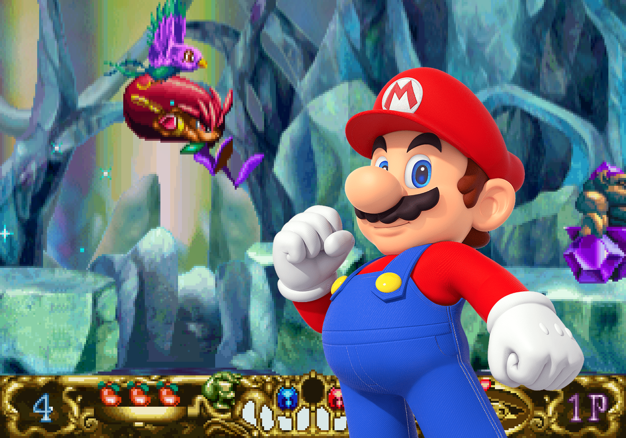 Hidden Mario image discovered in Astal for SEGA Saturn :