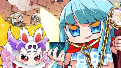 Million Arthur character holding the NFT logo