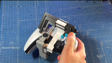 PS5 controller with one-handed adaptor