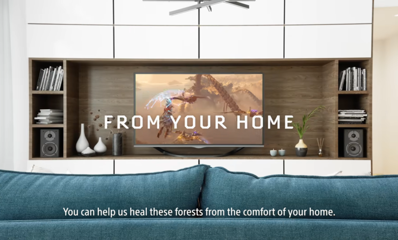 Horizon Forbidden West tree project "Play and Plant"