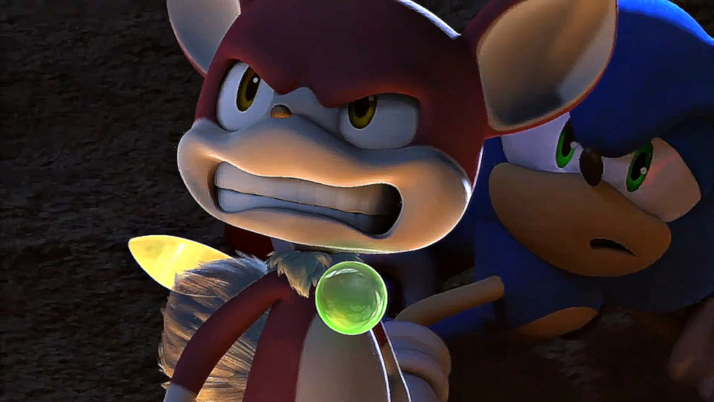 Still from a Sonic Unleashed cutscene.