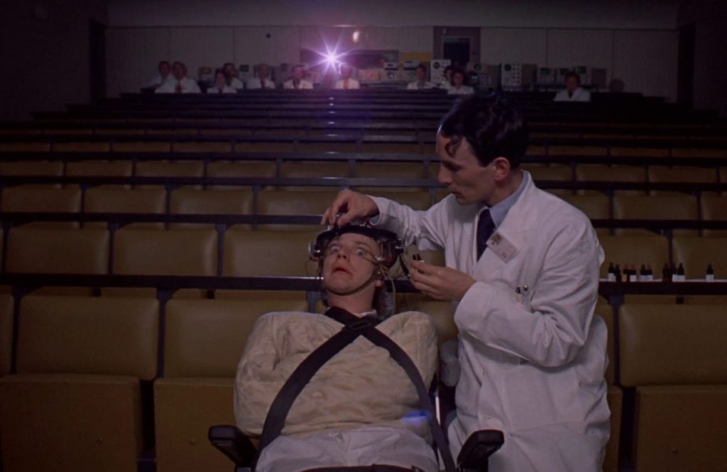 Scene from Clockwork Orange film