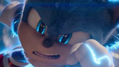 Sonic movie sequel trailer header.