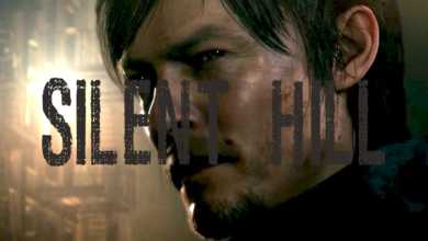 Silent Hill logo over Norman Reedus from the P.T. demo