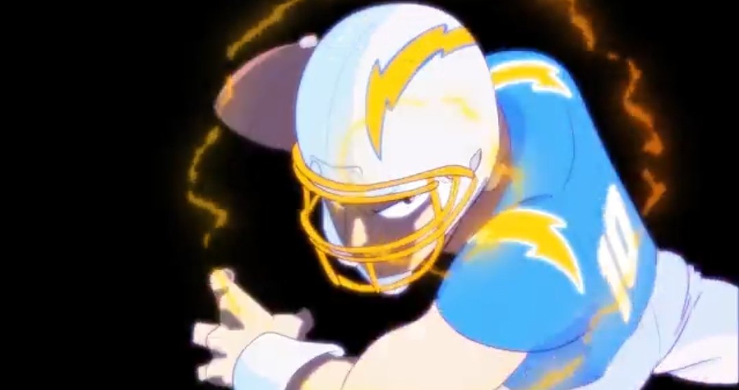 Vibrant World of Los Angeles Chargers Anime Fan Art - Immerse
