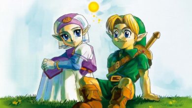 Ocarina of Time Link and Zelda Artwork