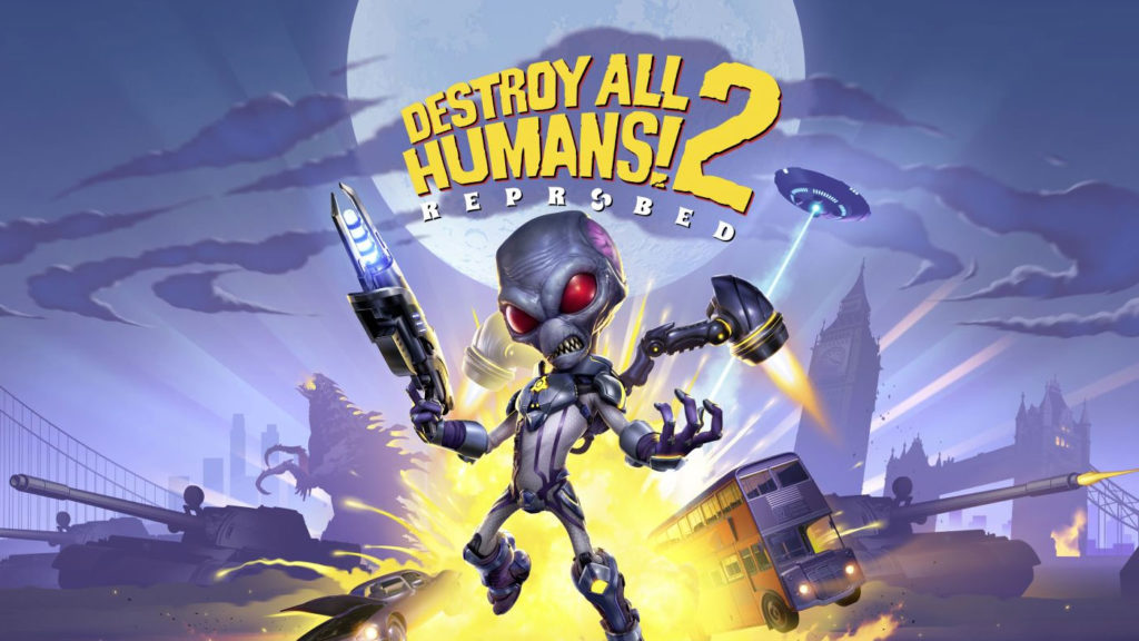 Destroy All Humans 2 - Reprobed banner with Crypto the alien