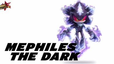 Mephiles in Sonic Speed Battle