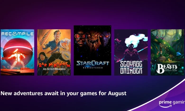 Prime Gaming August lineup