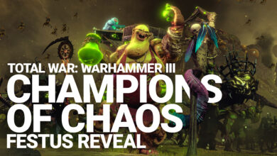 Festus the Leechlord in the Total War: Warhammer III DLC, Champions of Chaos
