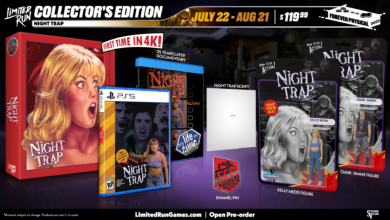 Night Trap Collector's edition includes exclusive figures, the game, and a script