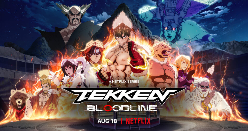Tekken: Bloodline key art with Jin Kazama at the center