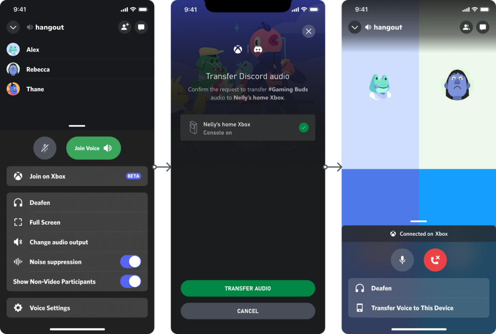 picture instructions of transferring discord audio
