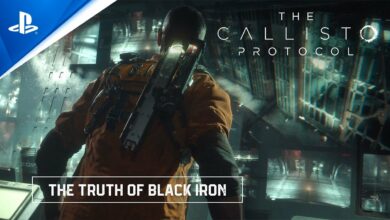 The Callisto Protocol: The Truth of Black Iron thumbnail with the protagonist looking at a dark city landscape.